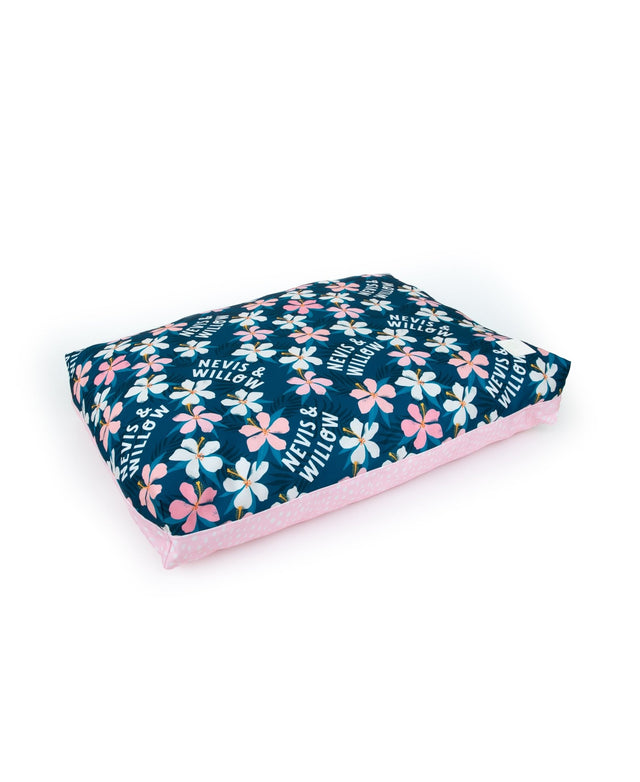 TROPICAL FLOWER PERSONALISED DOG BED
