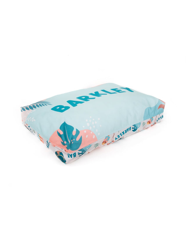 TROPICAL PERSONALISED DOG BED